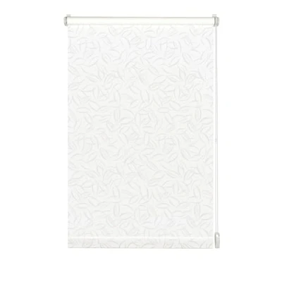 Image de GARDINIA Store Enrouleur à Coller ou Clipser avec Motifs Discrets, pour Lumière du Jour, Opaque, Kit de Montage Inclus, Décor EASYFIX, Blanc, 60 x 150 cm (LxH)