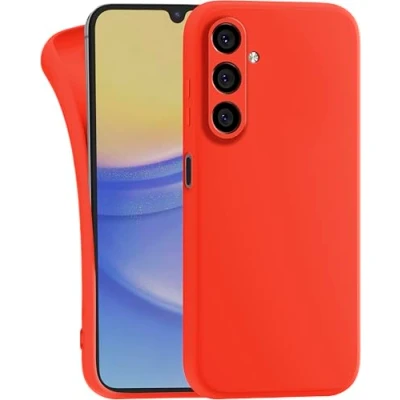 Image de MyGadget Coque pour Samsung Galaxy A15 5G Case Silicone Souple &amp; Soft Cover TPU Protection Extra Fine Légère Étui Coloré Anti Choc et Rayures Orange