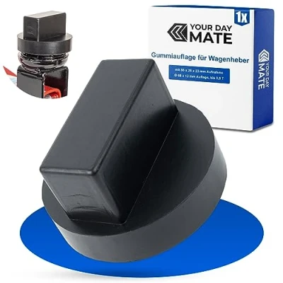 Image de Support Universel en Caoutchouc pour cric, 68 x 13 mm avec Bloc, Toutes Les Voitures jusqu&#039;à 3.5 tonnes, cric antidérapant la manœuvre des crics, Jack Pad for Car Jacks