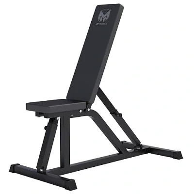 Image de GYRONETICS® Banc de Musculation Inclinable, Réglable en 8 Positions, 120 x 53,5 115, Max. Charge 200 kg, Noir d&#039;Haltérophilie, Multifonction, Entrainement Complet, Abdominaux, Fitness, Gym