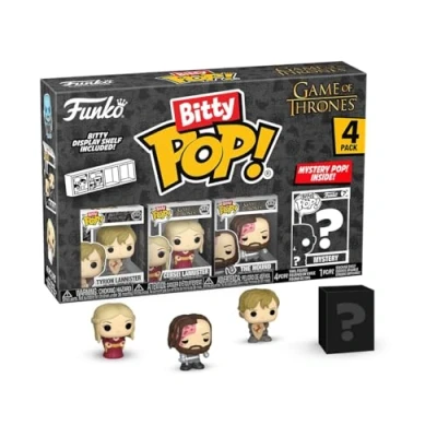 Image de Funko Bitty Pop! GoT Tyrion 4pket Une Mini Figurine Mystère en Surprise 2.2 Cm Game of Thrones Collectionnable Étagère Empilable Incluse Idée de Cadeau Décoration Gâteaux