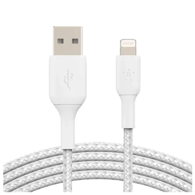 Image de Belkin Boost Charge Lightning Braided Cable 3 Métres Blanc