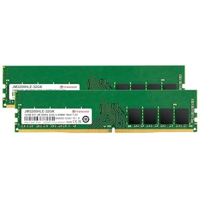 Image de Transcend JetRam JM3200HLE 32GK module de mémoire 32 Go 1 x 8 DDR4 3200 MHz Neuf