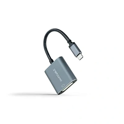 Image de Nanocable 10.16.4103 G Adattatore USB C a DVI D, 15 cm, Colore Grigio