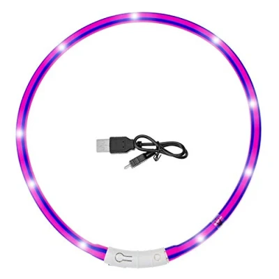 Image de Karlie Visio Light Collier LED Violet/Rose Longueur : 20 70 cm