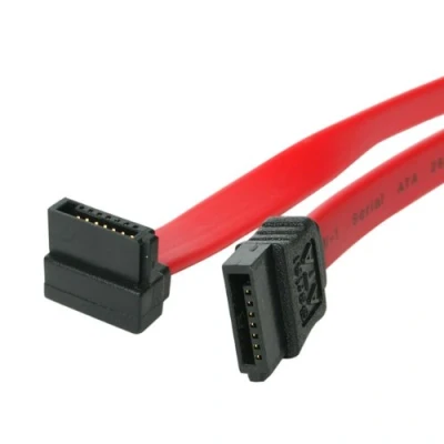 Image de STARTECH Câble SATA vers coudé à angle droit de 45 cm Cordon Serial ATA III 6 Gb/s