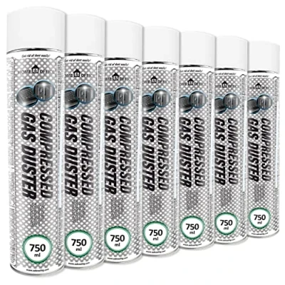 Image de AABCOOLING Home&amp;Office Lot de 7 aérosols à air comprimé K1 750 ml Purificateur d&#039;air Pour le nettoyage du clavier, PC, appareils