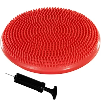 Image de MOVIT Coussin d&#039;assise à Balle Dynamic Seat avec Pompe, 33 cm ou 38 cm, Choix de Couleur, d&#039;air Picots d&#039;équilibre, Rouge