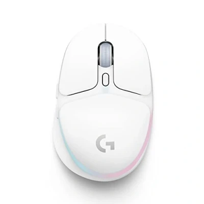 Image de Logitech G G705 Souris Gamer Sans Fil, Éclairage RVB LIGHTSYNC Personnalisable, LIGHTSPEED Connectivité Bluetooth, Légère, PC/Mac/Ordinateur Portable Blanc