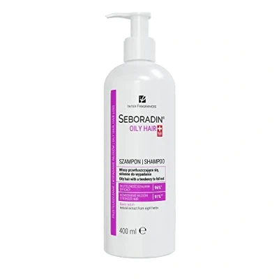 Image de SEBORADIN Shampoing Huileux pour Cheveux Gras et Tombants, Ingrédients Naturels à Effet Antibactérien, Cuir Chevelu Sensible, 400 ml