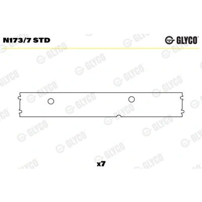 Image de GLYCO N173/7 STD Support d&#039;arbre à came