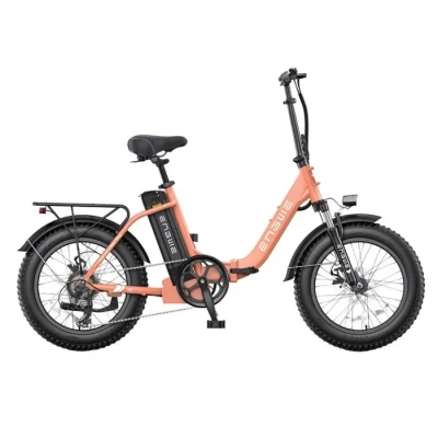 Image de Vélo Électrique ENGWE L20 2.0 Moteur 750W Batterie 52V13AH Pneus De 20 Pouces Freins à Disque Rose Neuf