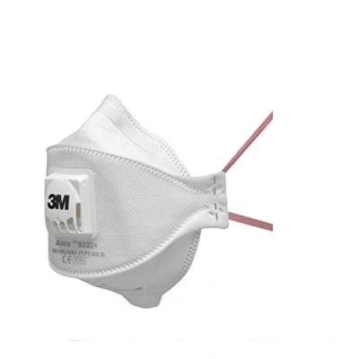 Image de Masque jetable 3M 9332+ Aura avec le niveau de protection plus élevé FFP3 pour un maximum, 5 pièces