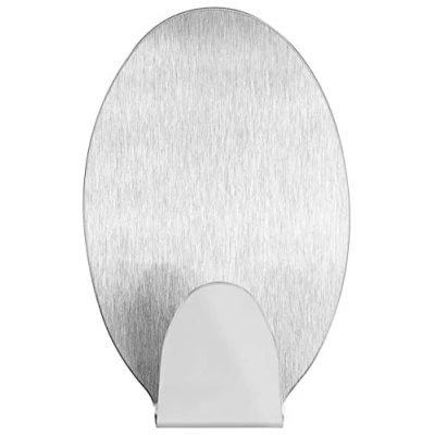 Image de mumbi Porte serviettes en acier inoxydable autoadhésif ovale (1 pièce)