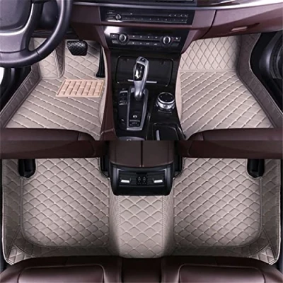 Image de ZYLXJ Custom Tapis de Sol pour Audi Q3 Q5 Q7 SQ5 TT A4 A5 A6 A7 S3 S5 S6 S7 A1 A3 A8 S8 RS8 RS4 Voiture Protection ImperméAble AntidéRapant Accessoires Grey