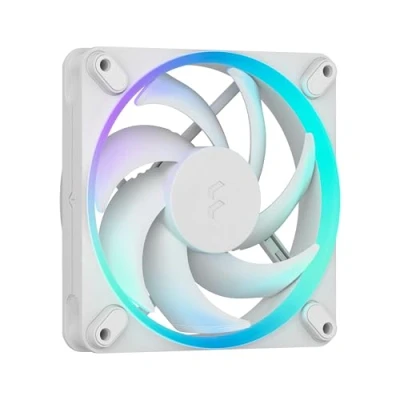 Image de Fractal Design Momentum 12 RGB Ventilateur silencieux pour boîtier PC 120 mm ARGB Gen 2 16 LEDs Pales en polymère à cristaux liquides (LCP) Palier dynamique fluide (FDB) Blanc