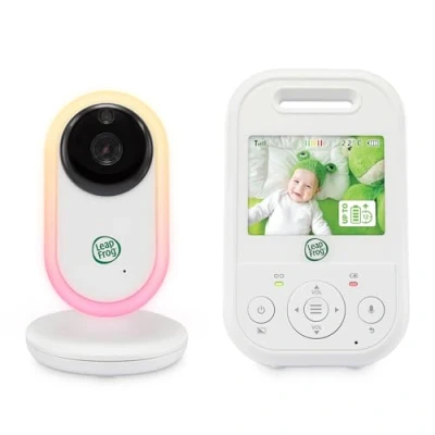 Image de LeapFrog LF2413 Moniteur vidéo pour bébé avec caméra. Portée de 300 m, écran Couleur IPS 2,8&quot;, Sons apaisants, Zoom 2X, capteur température, Mode Activation du Bruit,