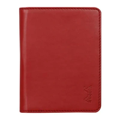 Image de RHODIA 211007C Livret Porte Bloc et Documents N11 Coquelicot pour Notes ou Carnets de Format A7 (7,4x10,5 cm) Simili Cuir Italien Premium