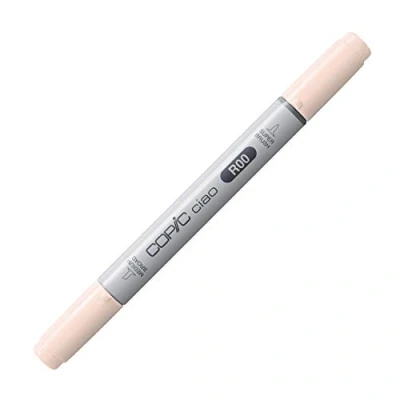 Image de COPIC Ciao R00, Pinkish White, Twin Marker avec une pointe moyenne et Brush