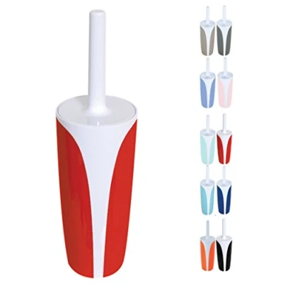 Image de homeXpert MSV Brosse WC avec Support PS Kandy Rouge