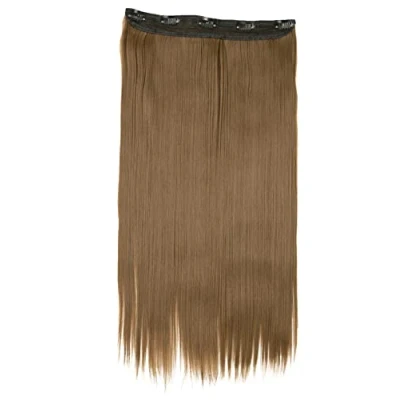Image de CAISHA 60cm Clip in Extenisons Extensions De Cheveux Postiche Raide Brun C57
