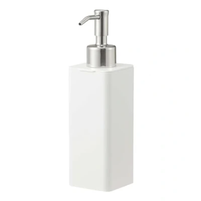Image de Yamazaki 5351 Tower Distributeur de Savon à Crochet, Blanc, Résine ABS/Silicone/Acier Inoxydable, Minimaliste, 5.5 x 7.5 19.5 c m