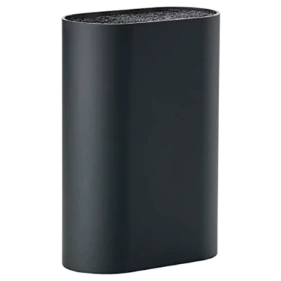 Image de Zone Denmark Singles Bloc à couteaux sans couteaux, Knife Block, porte support pour rangement de tous les 17 x 9 cm, hauteur 24 noir