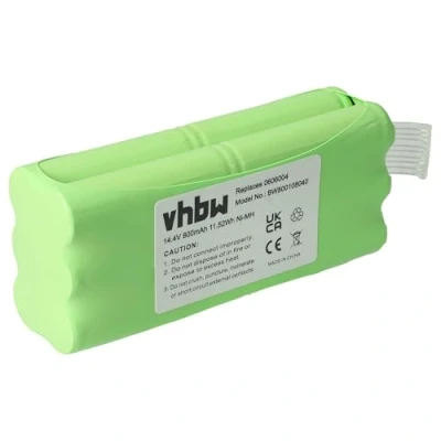 Image de vhbw Batterie aspirateurs (800 mAh, 14,4 V, NiMH) Compatible avec Dirt Devil Libero M606, Fusion M611, Puck M610, M610 1, Remplacement pour 0606004