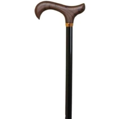 Image de Canne extensible en aluminium avec poignée bois noir