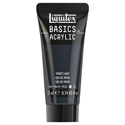 Image de Liquitex Acrylique Basics Tube 22 ml Gris De Payne ROW