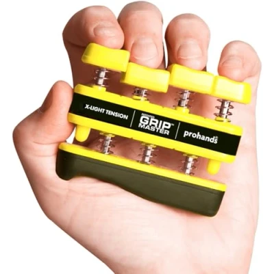 Image de Gripmaster Muscleur de main et doigts à faible résistance Jaune 1,3 kg