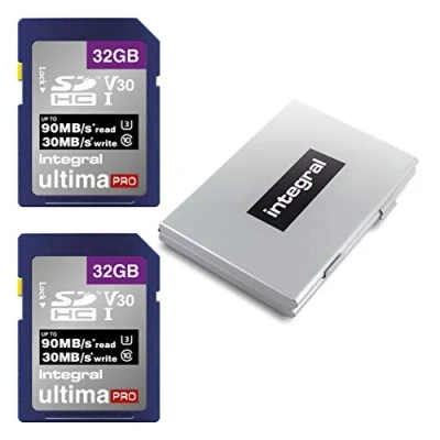 Image de Integral Carte SD 512 Go Premium 4 K Haute Vitesse SDXC jusqu&#039;à 100 Mo/s V30 UHS I U3 Noir INSDX512G 100/80V30