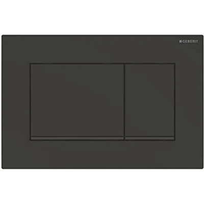 Image de Geberit 115.883.16.1 Sigma30 Plaque de commande rinçage 2 pièces Noir mat 115883161