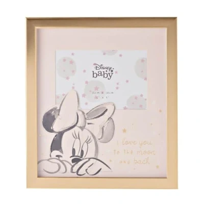 Image de Disney Cadre photo pour bébé Motif Minnie Mouse 15 x 10 cm