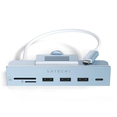 Image de Satechi USB C Clamp Hub pour iMac 24 pouces Bleu ST UCICHB