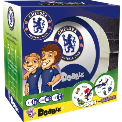 Image de Asmodee , Dobble Chelsea, Card Game, Ages 6+, 2 8 Players, 15 Minutes Playing Time
