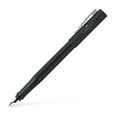 Image de FABER CASTELL 140908 Stylo Grip 2011, largeur de plume F, noir, 1 pièce