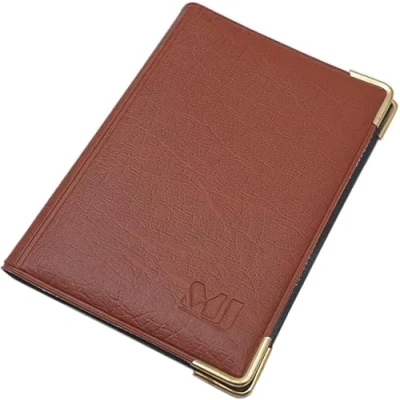 Image de Exclusive Pochette de Carte d&#039;identité et Porte crédit 10 Compartiments MJ Design Germany Made in UE en diverses Couleurs Designs (Désign 4 / Marron)