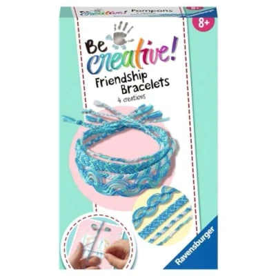 Image de Ravensburger Tendance 18248 Be Creative Bracelet d&#039;amitié DIY pour Enfants à partir de 8 Ans, Bleu, Nouvelle Version