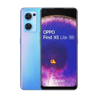 Image de OPPO Find X5 Lite Smartphone 5G, 8 Go RAM + 256 Go, 6.43&#039;&#039; AMOLED FHD+ 90Hz, 64 MP 2MP, Photographie Ultra HD, 4500 mAh Charge Rapide 65W, 0 à 100% en 34 Mins, Bleu [version FR]