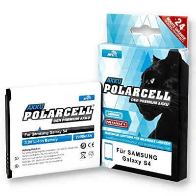 Image de Polarcell EB B600BU Batterie Li ION pour Samsung Galaxy S4 i9500/ i9502/i9505 2900 mAh Antenne NFC Incluse