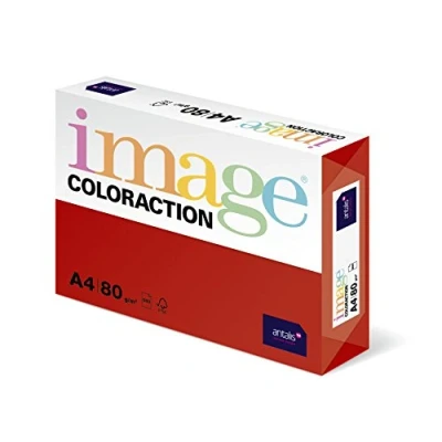 Image de IMAGE Antalis ColorAction Ramette 500 feuilles papier couleur pour Imprimante jet d&#039;encre/laser/Copieur 80g A4 Rouge