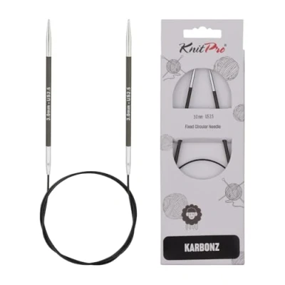 Image de KnitPro KP41205 Arbon Aiguille Fixe Circulaire Bois Multicolore 31 x 1,2 18 cm