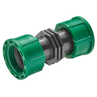 Image de Gardena Connecteur pour boîtiers de vannes V3 : Accessoire le raccordement deux V3, raccord à vis simple, avec filetage interne 2 x 1&quot; (02758 20)