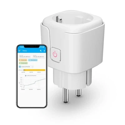 Image de THIRDREALITY Prise Intelligente ZigBee avec Consommation Énergétique(Type F), 16A, Répéteur Zigbee, Hub Requis, Fonctionne Home Assistant, Homey, Compatible SmartThings, Alexa,Hubitat