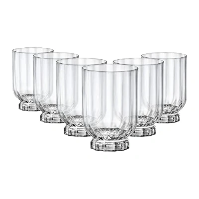 Image de Rocco Bormioli Florian Lot de 6 verres en verre, pied transparent, dof, 37,5 cl, vinyle, cl