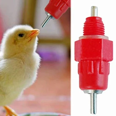 Image de 5 Pcs Eau Tetine Poulet Alimentateur Fournitures de Volaille Poule Vis dans le style