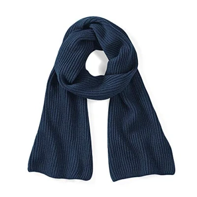 Image de Beechfield B469.FNA Metro Knitted Écharpe Mixte, Noir, Taille Unique