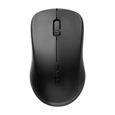 Image de Rapoo souris optique sans fil 2,4GHz &quot;1620&quot; (bluetooth, d&#039;ordinateur, design, avec boutons et molette de défilement) Noir