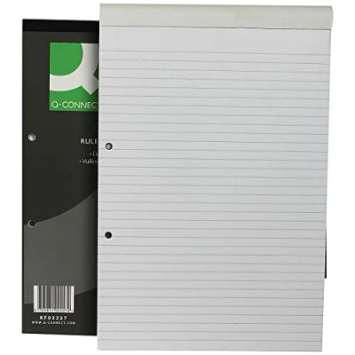 Image de Q Connect KF02227 Lot de 10 Blocs Recharge lignés 160 Pages A4